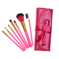 HKM-036243 Portable 7-Piece Multifunctional Makeup Brush Set with PU Bag