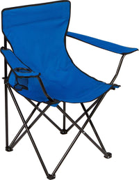HKM-138963 Portable Blue Folding Beach and Camp Chair for Outdoor Relaxation