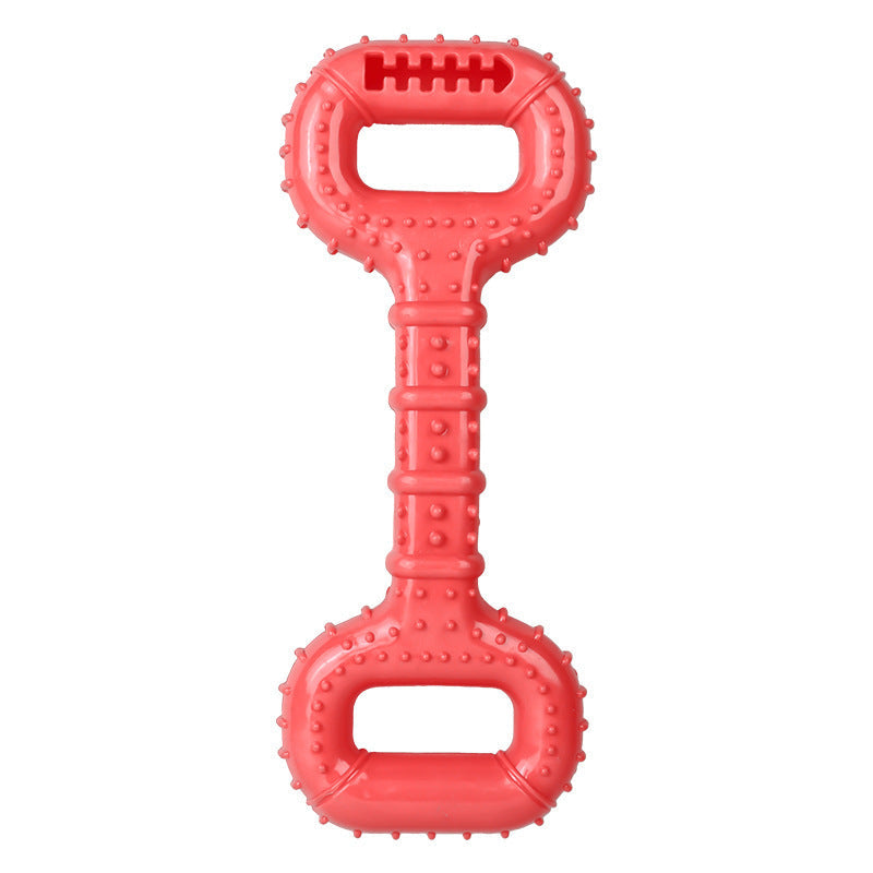 HKM-021395 Durable Interactive Dog Bone Chew Toy for Aggressive Chewers with Pull Band