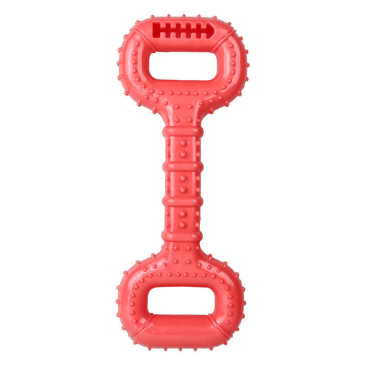 HKM-021395 Durable Interactive Dog Bone Chew Toy for Aggressive Chewers with Pull Band