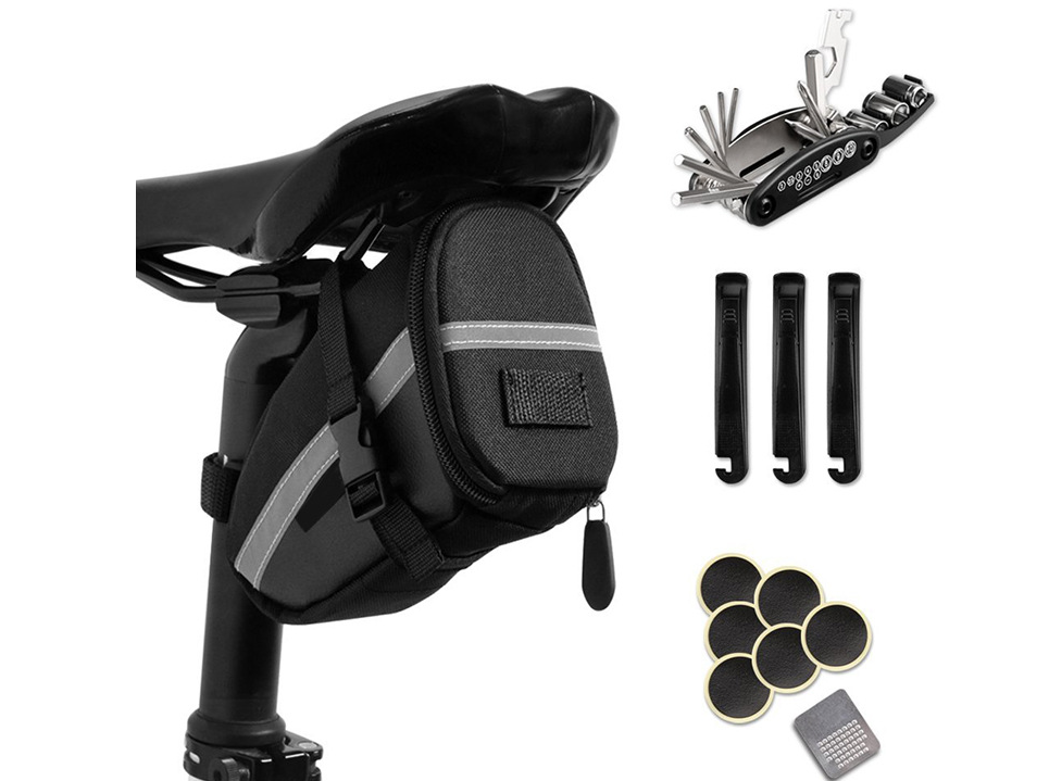 HKM-019411 Compact Bicycle Tail Bag for Efficient Storage and Easy Access
