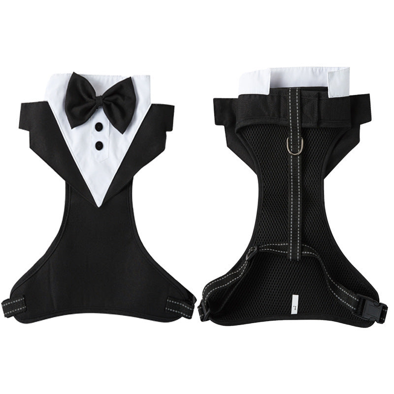HKM-745427 Pet Safety Harness with Integrated Hand Holding Rope for Weddings and Gatherings