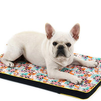 HKM-514707 Thickened Printed Canvas Dog Mat with High Resilience Sponge Liner – Multiple Sizes Available