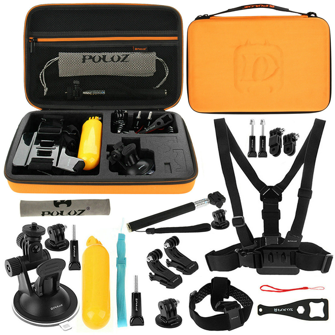 KTX-987667 20-in-1 Sports Camera Accessory Kit for GoPro HERO Models and Other Compatible Cameras
