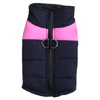HKM-277331 Cotton Padded Cold Weather Vest for Small to Medium Dogs with Chest Harness in Multiple Colors