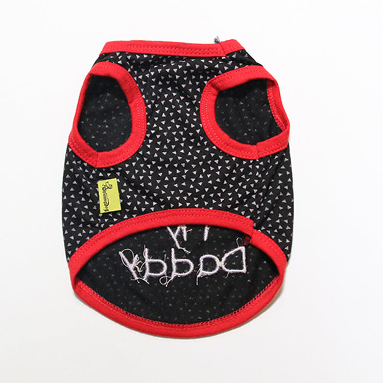 JMT-668746 Summer Sleeveless Dog Vest - Casual Polyester Design for Pet Parents