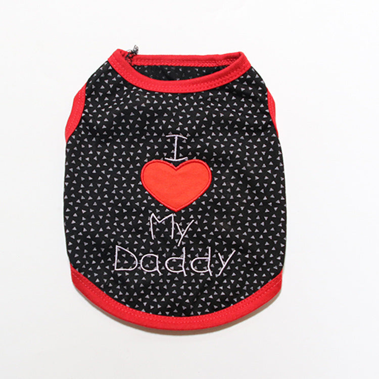 JMT-668746 Summer Sleeveless Dog Vest - Casual Polyester Design for Pet Parents