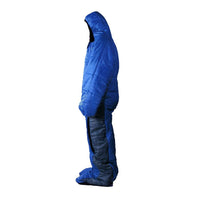 HKM-317459 Humanoid Blue Gray Color Patchwork Sleeping Bag for Walking and Camping