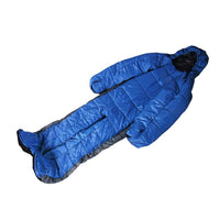HKM-317459 Humanoid Blue Gray Color Patchwork Sleeping Bag for Walking and Camping