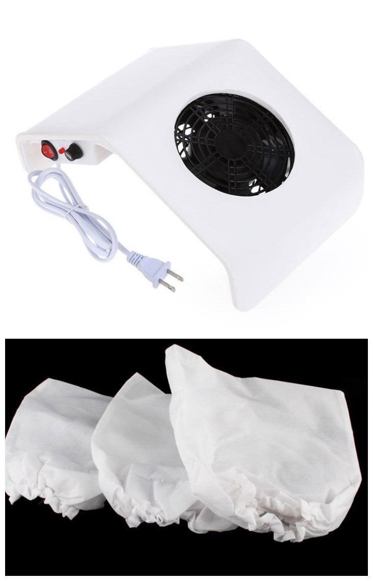 HKM-452435 Nail Dryer and Dust Collector Vacuum Cleaner with PVC Leather Cover