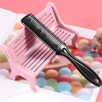 HKM-058003 Double-Sided Hair Cutting Comb with Blade for Bangs and Hair Repair, 60g