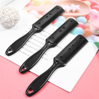 HKM-058003 Double-Sided Hair Cutting Comb with Blade for Bangs and Hair Repair, 60g