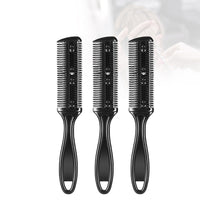 HKM-058003 Double-Sided Hair Cutting Comb with Blade for Bangs and Hair Repair, 60g