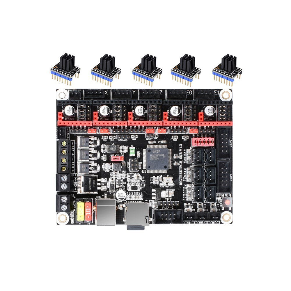 KTX-789203 SKR V1.4 & V1.4 Turbo Compatible 3D Printer Motherboard, STM32F Microprocessor, 5V Power Input