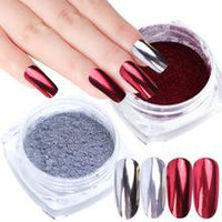 HKM-745043 Mirror Nail Glitter Powder - 2ml Metallic Plating Texture for Stunning Nail Art