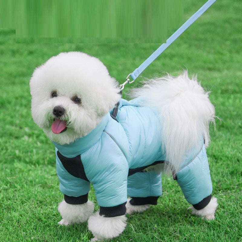 HKM-877523 Waterproof Winter Dog Down Jacket - Anti-Light Warm Clothing for Small Dogs in Various Sizes