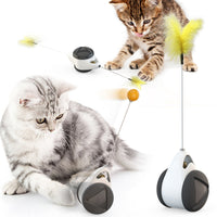 HKM-721043 Interactive Cat Teaser Tumbler Toy - Engaging Pet Supplies in Multiple Colors
