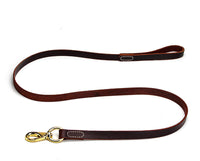 HKM-248147 Cowhide Leather Dog Leash for Medium and Large Breeds - Durable Design for Golden Retrievers, Labradors, Corgis, and Huskies
