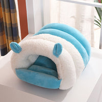 HKM-744403 Cozy All-Season Closed Cat Nest with Washable Winter Mat for Kittens