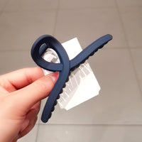 HKM-863699 Frosted Large Hair Clip for Women - Stylish Gradient Colors and Geometric Design