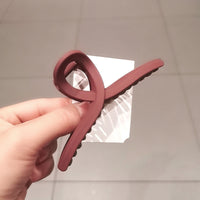 HKM-863699 Frosted Large Hair Clip for Women - Stylish Gradient Colors and Geometric Design