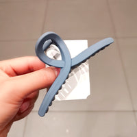 HKM-863699 Frosted Large Hair Clip for Women - Stylish Gradient Colors and Geometric Design