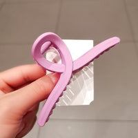 HKM-863699 Frosted Large Hair Clip for Women - Stylish Gradient Colors and Geometric Design