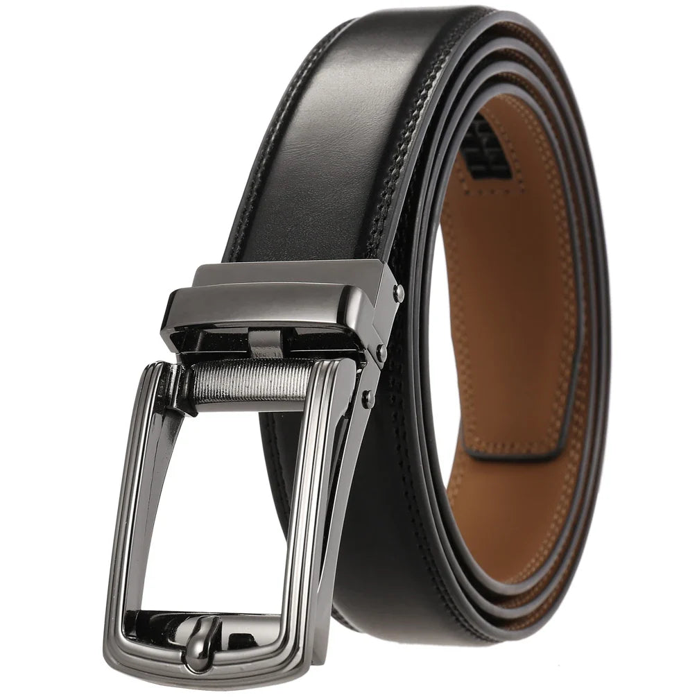 HKM-739667 Durable Alloy Automatic Buckle Belt for Trendy Style