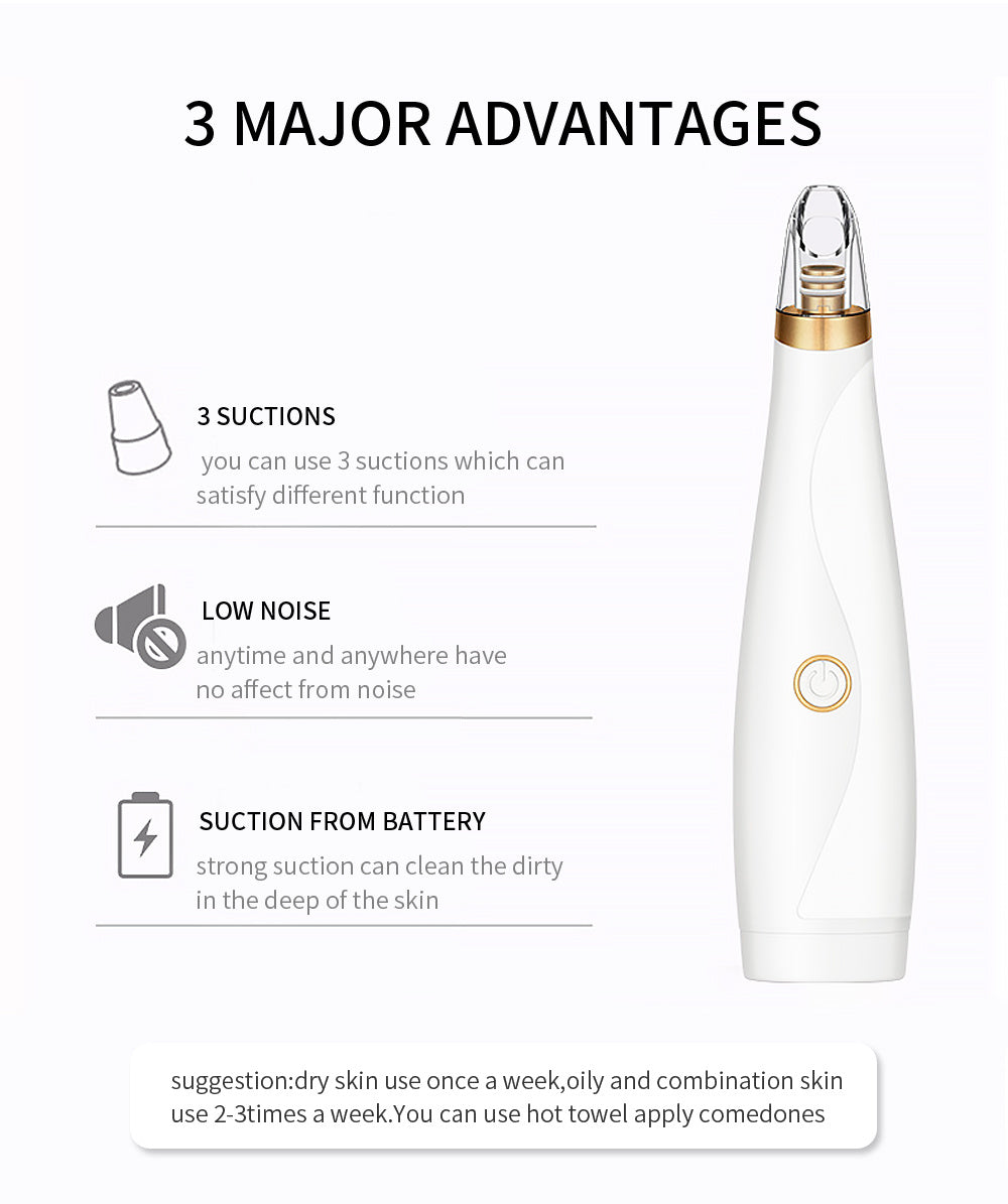 HKM-087315 Blackhead Removal Electric Suction Device for Deep Skin Cleansing