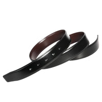HKM-312531 Men's Two-Layer Cowhide Leisure Belt with Perforated Design - Model LY34-3342