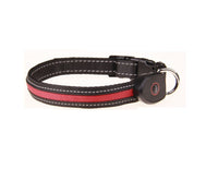 HKM-112147 Luminous Dog Collar with Adjustable Sizes (S: 28CM-40CM, M: 33CM-50CM, L: 38CM-60CM)