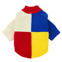 HKM-485779 Casual Acrylic Dog Sweater in Yellow, Pink, and White - Multiple Sizes Available