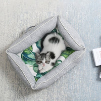 HKM-266387 Reversible Memory Foam Pet Bed with Cooling and Heating Sides for Dogs and Cats