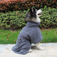 HKM-300051 Ultra-Absorbent Pet Bathrobe Made from Soft Polyester Fiber