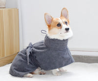 HKM-300051 Ultra-Absorbent Pet Bathrobe Made from Soft Polyester Fiber