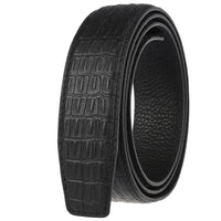 HKM-082003 Boys' Cowhide Automatic Buckle Belt - Durable First Layer Leather Accessory