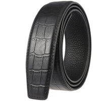HKM-082003 Boys' Cowhide Automatic Buckle Belt - Durable First Layer Leather Accessory