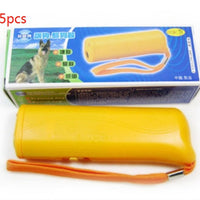 HKM-040787 Ultrasonic Dog Training Device with LED Flashlight - 3-in-1 Anti-Barking Repeller and Training Tool