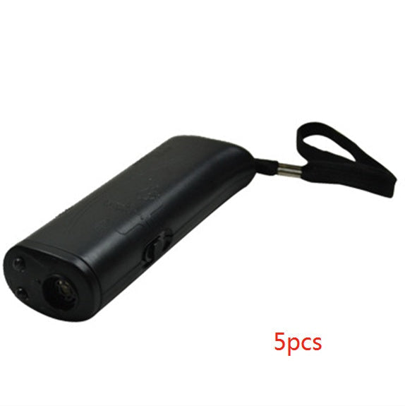 HKM-040787 Ultrasonic Dog Training Device with LED Flashlight - 3-in-1 Anti-Barking Repeller and Training Tool