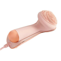 HKM-609299 Ultrasonic Pink Silicone Electric Cleansing Device with Waterproof Design and Four Modes