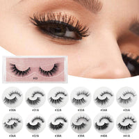 HKM-762899 3D False Eyelashes for Beauty Salon and Celebrity Looks – Box #30A-#42A (Length 11.0cm)