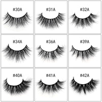 HKM-762899 3D False Eyelashes for Beauty Salon and Celebrity Looks – Box #30A-#42A (Length 11.0cm)