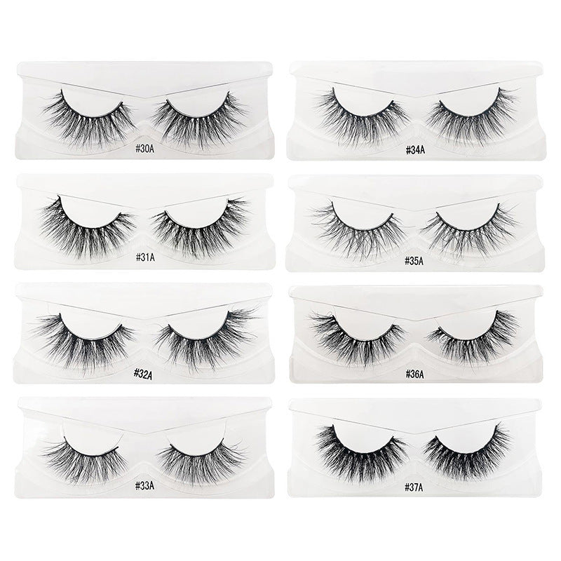 HKM-762899 3D False Eyelashes for Beauty Salon and Celebrity Looks – Box #30A-#42A (Length 11.0cm)