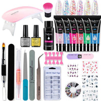 HKM-099731 Crystal Extended Nail Enhancement Tool Set for Professional Manicure