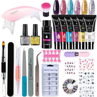 HKM-099731 Crystal Extended Nail Enhancement Tool Set for Professional Manicure