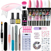 HKM-099731 Crystal Extended Nail Enhancement Tool Set for Professional Manicure