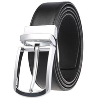 HKM-753171 ZK707-3 Zinc Alloy Pin Buckle Genuine Leather Men's Belt