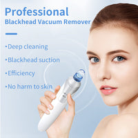 HKM-739219 Electric Blackhead Removal Device with Vacuum Suction - Includes 4 Replaceable Heads, Base Charging, and Instruction Manual