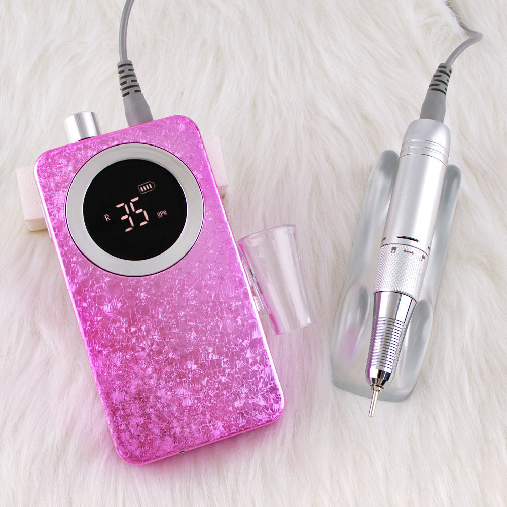 HKM-327955 Gradient Color Nail Polishing Machine - 8 Unique Shades with Ice Flower Design