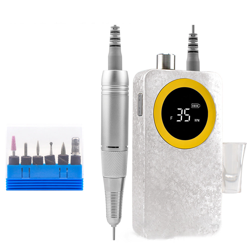 HKM-327955 Gradient Color Nail Polishing Machine - 8 Unique Shades with Ice Flower Design